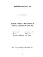 quản trị chi phí sản xuất tại công ty cổ phần gạch bích sơn, bắc giang