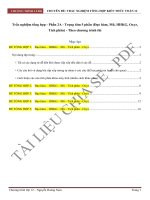 Toán 12   trắc nghiệm tổng hợp   phần 2a   trọng tâm 5 phần (đạo hàm, mũ, HHKG, oxyz, tích phân)   theo CT thi   copy 