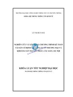 Nghiên cứu và xây dựng chương trình kế toán tài sản cố định tại công ty CP thương mại và khoáng sản nguyên phát, cầu giấy, hà nội 