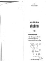  BÀI tập cơ bản NÂNG CAO vật lý PTTH  tập 1 vũ THANH KHIẾT