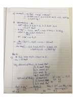 Đáp án đề cương hóa học kỳ 2 lớp 10