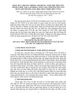 BÁO CÁO CÔNG TÁC ĐOÀN NHIỆM KỲ 2012 2017 (Cấp huyện)