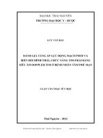 Đánh giá tăng áp lực động mạch phổi và biến đổi hình thái, chức năng tim phải bằng siêu âm Doppler tim ở bệnh nhân tâm phế mạn