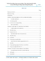 Thiết kế hệ thống chọn menu tự động  thực hiện lệnh điều khiển và trao đổi thông tin bằng truyền thông không dây