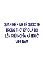 BÀI GIẢNG điện tử KINH tế CHÍNH TRỊ   QUAN hệ KINH tế QUỐC tế TRONG THỜI kỳ QUÁ độ lên CHỦ NGHĨA xã hội ở VIỆT NAM