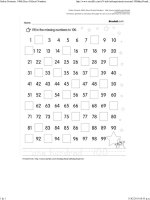 Seasonal book printouts   100th day of school numbers 