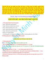 Chuyên đề phả hệ ( chinh phục điểm 9 ,điểm 10) 2