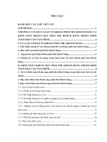 Hoàn thiện quy trình kiểm toán khoản mục phải thu khách hàng trong kiểm toán báo cáo tài chính tại công ty TNHH dịch vụ tư vấn tài chính kế toán và kiểm toán (AASC)” 