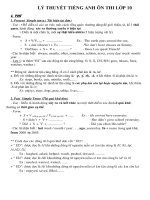 Ngữ pháp tiếng anh ôn thi vào lớp 10