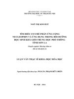 TÌM HIỂU cơ CHẾ PHẢN ỨNG CỘNG NUCLEOPHIN và ỨNG DỤNG TRONG bồi DƯỠNG học SINH KHÁ GIỎI TRUNG học PHỔ THÔNG TỈNH sơn LA 