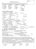 Đề thi Tiếng Anh vào lớp 10.