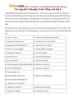 Từ vựng thi Violympic Toán Tiếng Anh lớp 8