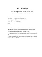 Lựa chọn một công ty kinh doanh toàn cầu của nước ngoài