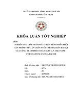 NGHIÊN cứu GIẢI PHÁP PHÁT TRIỂN KÊNH PHÂN PHỐI sản PHẨM THỨC ăn CHĂN NUÔI TRÊN địa bàn hà nội của CÔNG TY cổ PHẦN CHĂN NUÔI c p  VIỆT NAM – CHI NHÁNH XUÂN MAI, hà nội 