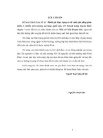 Đánh giá thực trạng và đề xuất giải pháp giảm thiểu ô nhiễm môi trường tại làng nghề mộc TT thanh lãng huyện bình xuyên 