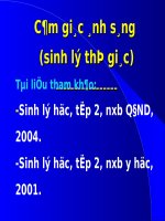 Bài giảng sinh lý thị giác Đại học Y Hà Nôi