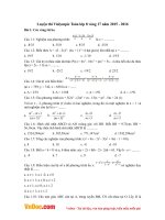 Luyện thi Violympic Toán lớp 8 vòng 17 năm 2015  2016 