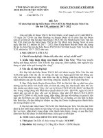 Đề án Tổ chức Đại hội Đoàn