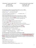 tong hop de thi tuyen sinh vao lop 10 mon tieng anh cac tinh