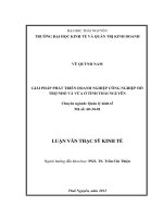 Giải pháp phát triển doanh nghiệp công nghiệp hỗ trợ nhỏ và vừa ở tỉnh Thái Nguyên