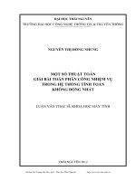 Một số thuật toán giải bài toán phân công nhiệm vụ trong hệ thống tính toán không đồng nhất