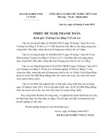 phiếu đề nghị thanh toán 