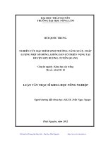 Nghiên cứu đặc điểm sinh trưởng, năng suất, chất lượng một số dòng, giống sắn có triển vọng tại huyện Sơn Dương, Tuyên Quang
