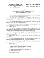 Đề án Bí thư Huyện Đoàn