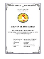 GIẢI PHÁP NÂNG CAO CHẤT LƯỢNG tín DỤNG tại NGÂN HÀNG THƯƠNG mại cổ PHẦN VIỆT NAM THỊNH VƯỢNG 