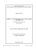 Nghiên cứu một số kỹ thuật tạo chuyển động cho động vật