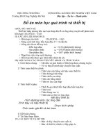 Thiết kế tháp chưng liên tục loại tháp đĩa lỗ có ống chảy truyền để phân tách hỗn hợp CH3COCH3 – h2o 