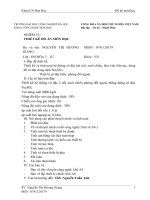 Thiết kế và tính toán hệ thống cô đặc hai nồi, xuôi chiều, làm việc liên tục, dùng để cô đặc dung dịch Na2SO 4 