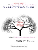 đề thi thử THPT 2017 ( phần 5 )