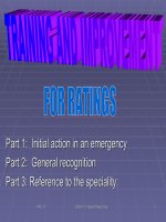 HUẤN LUYỆN và NÂNG CAO HIỂU BIẾT CHO THỦY THỦ