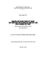 NGHIÊN cứu HOÀN THIỆN kỹ THUẬT hút điện hóa ION CLORUA RA KHỎI kết cấu vữa XI MĂNG cốt THÉP 