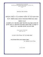Nhận thức của sinh viên về tệ nạn ma túy trên địa bàn thành phố hà nội hiện nay 