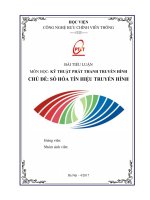 bài tiểu luận số hóa tín hiệu truyền hình