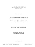 Một số bài toán về đường tròn