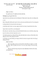 de thi thu vao lop 10 chuyen mon ngu van truong thpt chuyen nguyen hue