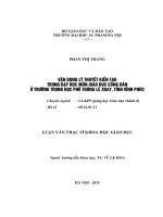 VẬN DỤNG lý THUYẾT KIẾN tạo TRONG dạy học môn GIÁO dục CÔNG dân ở TRƯỜNG TRUNG học PHỔ THÔNG lê XOAY, TỈNH VĨNH PHÚC 