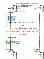 yếu tố kì ảo trong văn xuôi nghệ thuật viết về chiến tranh sau 1975