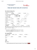 305 bài toán chọn lọc lớp 3 có đáp án 