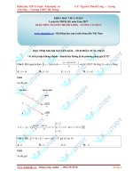 Mẹo tính nhanh nguyên hàm tích phân từng phần