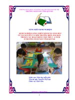 Sáng kiến kinh nghiệm lồng ghép nội dung giáo dục về tài nguyên và môi trường biển, hải đảo trong các hoạt động cho trẻ 5 – 6 tuổi ở trường mầm non vĩnh quỳnh 