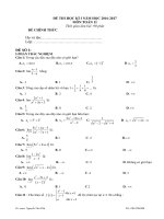 ĐỀ THI HK2 LỚP 11 2017