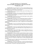 CÂU HỎI THI PHẦN SỬ LÝ TÌNH HUỐNG HỘI THI NGHIỆP VỤ SƯ PHẠM GV MẦM NON, TIỂU HỌC