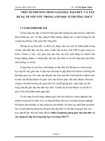 SKKN  một số PHƯƠNG PHÁP GIÁO dục đạo đức và xây DỰNG nề nếp tốt TRONG lớp học ở TRƯỜNG THCS