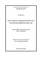 Quản trị quan hệ khách hàng tại Chi nhánh Mobifone Đắk Lắk