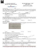 ĐỀ lí và đáp án THPT CHUYÊN hạ LONG QUẢNG NINH lần 1 
