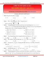 TRẮC NGHIỆM TOÁN FULL + ĐÁP ÁN CHI TIẾT